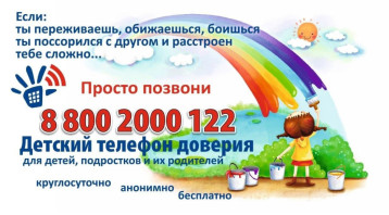 Неделя информирования о "Детском телефоне доверия" Неделя информирования о "Детском телефоне доверия".